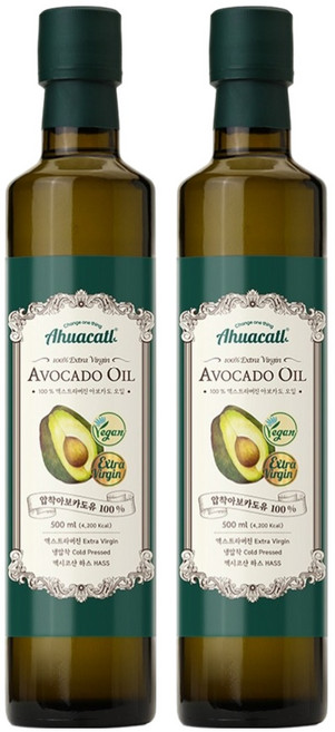 아후카틀 엑스트라버진 아보카도 오일, 500ml, 2개
