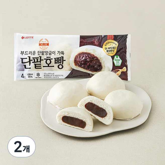 단팥호빵, 93g, 4개입, 2개