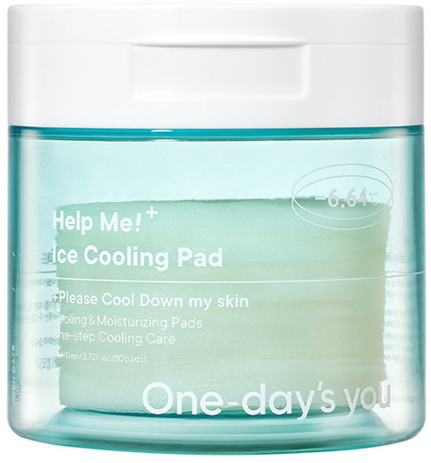 One-day's you HELP ME 冰涼舒膚棉片 110ml, 80片, 1罐