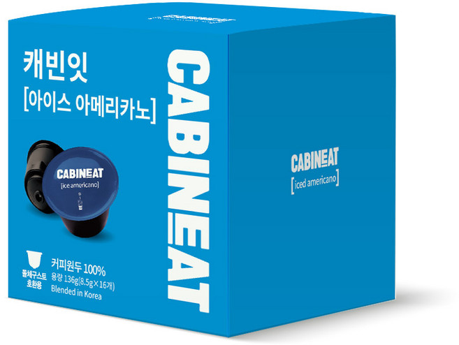 레츠프레소 캐빈잇 아이스 아메리카노 캡슐커피, 8.5g, 16개입, 1개