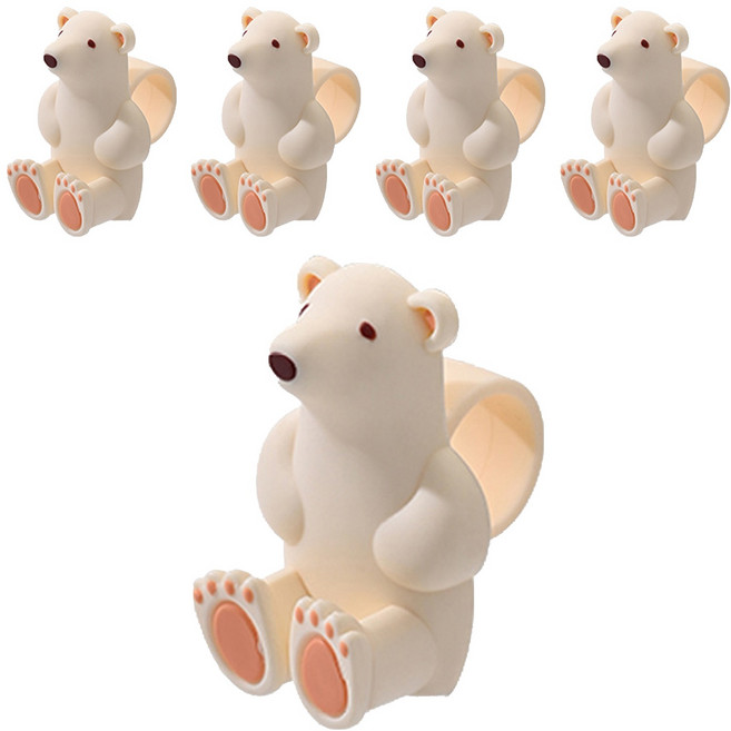 인뮤즈 방문 문콕 방지 도어 쿠션, 5개, 아이스크림화이트