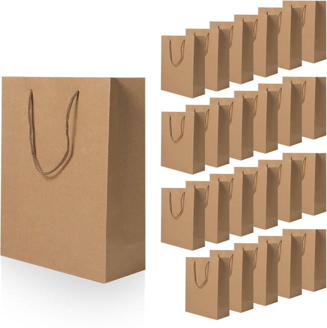 리드홈 크라프트 무지 쇼핑백 24p, 24개