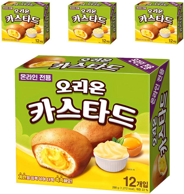 오리온 카스타드, 288g, 4개