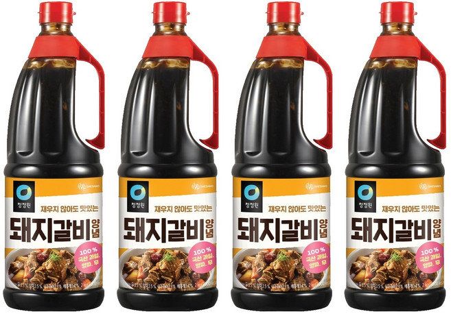 청정원 돼지갈비양념, 2kg, 4개