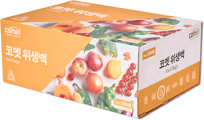 코멧 위생백, 중(M), 500개입, 1개