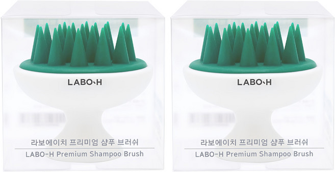 라보에이치 프리미엄 샴푸 브러쉬, 혼합색상, 2개