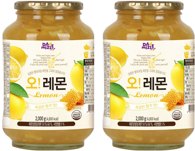 다미즐 오 레몬차, 2kg, 1개입, 2개