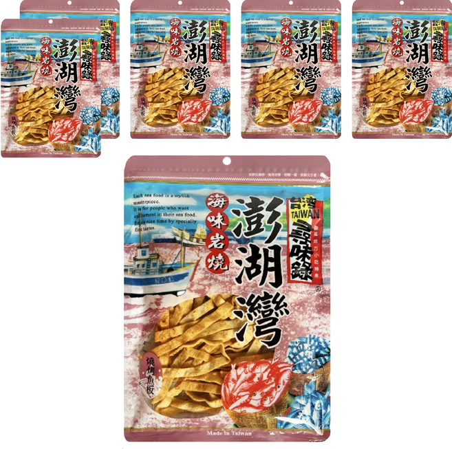 台灣尋味錄 澎湖灣燒烤魚板, 60g, 6包