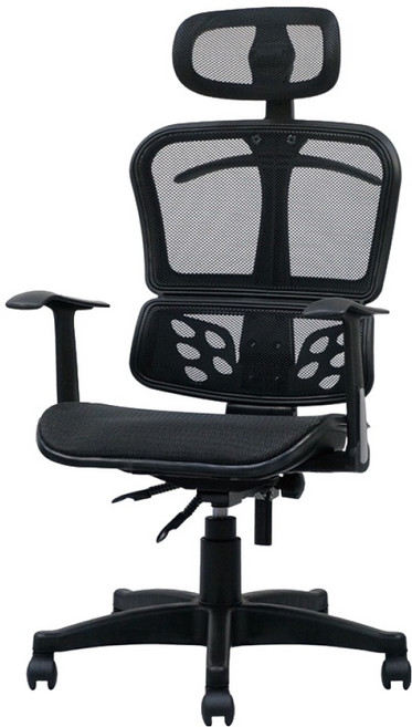 收納王妃 透氣辦公椅 台灣製 P-09 黑色, 1個