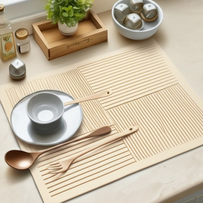 규조토 식기 건조 매트, 1단, B타입, 2개