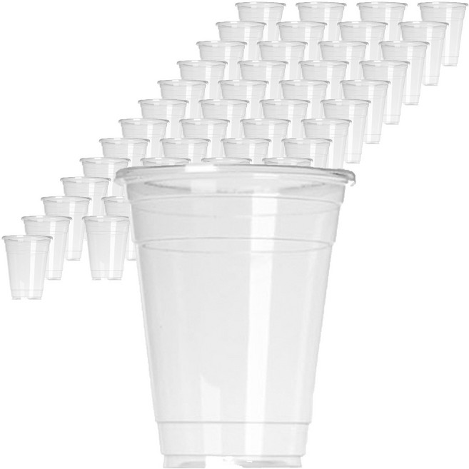 하이퍼 투명 PET 아이스컵 98파이 16온스, 480ml, 1개입, 100개