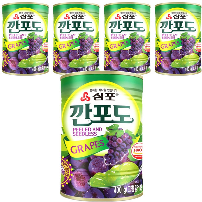 삼포 깐포도, 400g, 5개