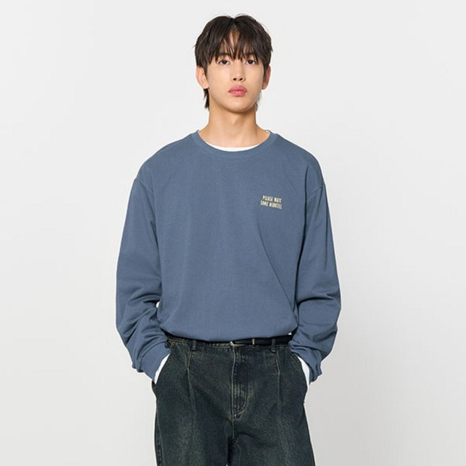 제너럴아이디어 UNISEX 포스트맨 롱 슬리브 티 SBD3U01005