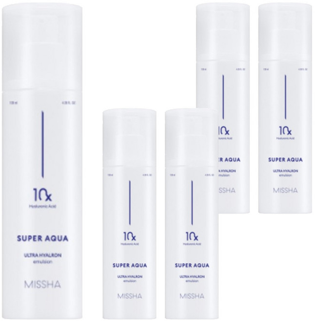 미샤 수퍼 아쿠아 울트라 히알론 에멀전, 130ml, 5개