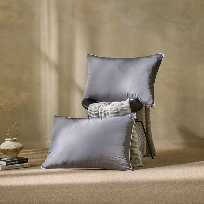 휴가드 마이크로필에버 호텔식 베개솜, 차콜, 2개