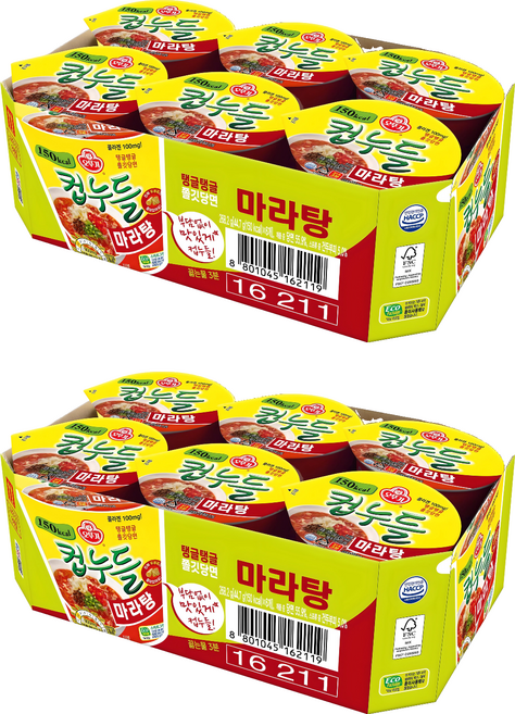 오뚜기 컵누들 마라탕 44.7g, 12개