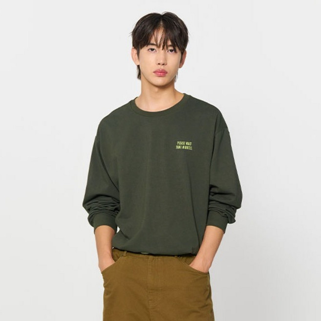 제너럴아이디어 남녀공용 포스트맨 롱 슬리브 티 SBD3U01005