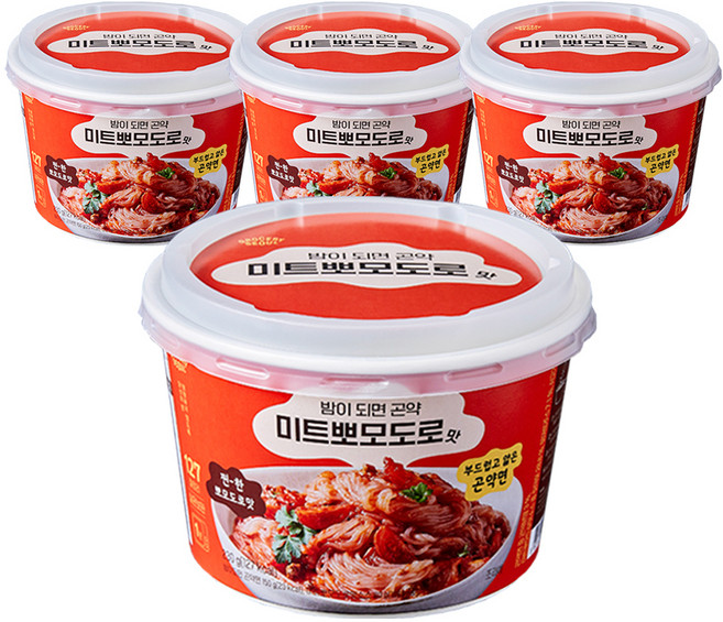 그로서리서울 밤이되면 곤약면 미트뽀모도로맛, 230g, 4개