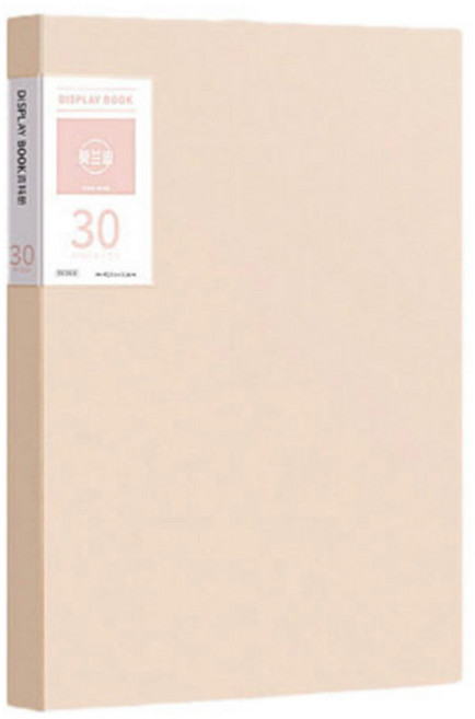 서류정리 A4 클리어파일 30p, 핑크, 1개