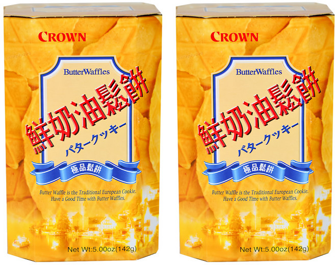 CROWN 皇冠 鮮奶油鬆餅, 142g, 2盒