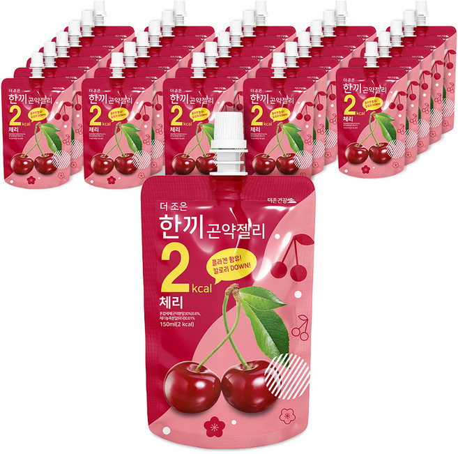더존건강 더조은 한끼 곤약 젤리 체리, 150ml, 30개