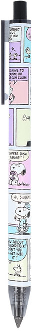 sun-star metacil light knock 按壓式金屬免削可擦永恆鉛筆 水果奇奇蒂蒂, 0.5mm, 1支, 史努比漫畫