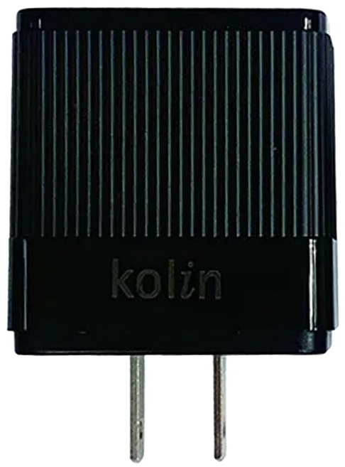 Kolin 歌林 PD+QC3.0極速充電器 70 x 48 x 28mm iphone快充系列適用 48g, 黑色, 1個