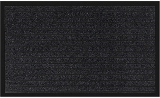 아이끌레 프리미엄 논슬립 웰컴 현관 발매트, 블랙, 1개
