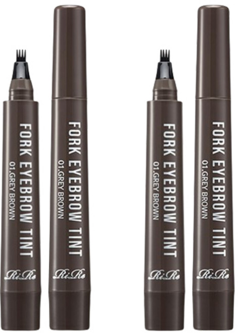 리르 포크 아이브로우 틴트 2g, 01그레이브라운, 2개