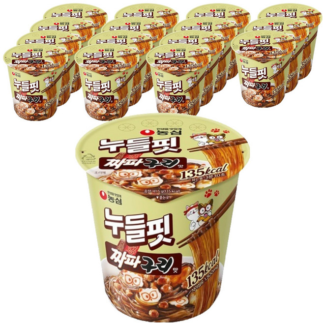 Noodlefit 杯裝冬粉 浣熊炸醬風味 41.5g, 16入