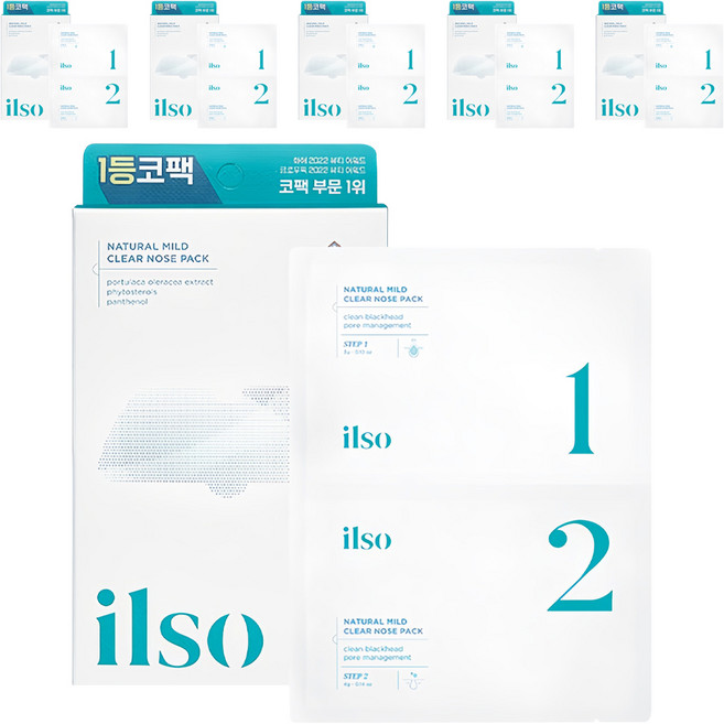 일소 네추럴 마일드 클리어 노우즈팩 바이오셀룰로오즈, 5개입, 6개