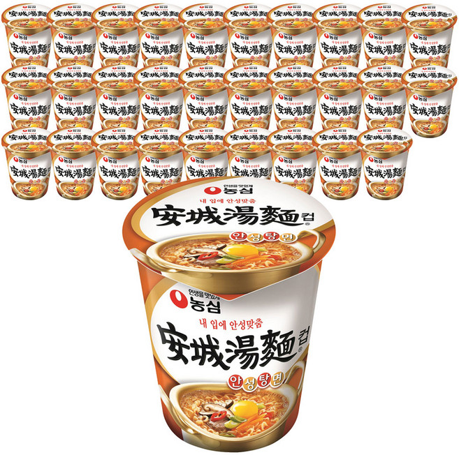 농심 안성탕면 소컵 66g, 36개