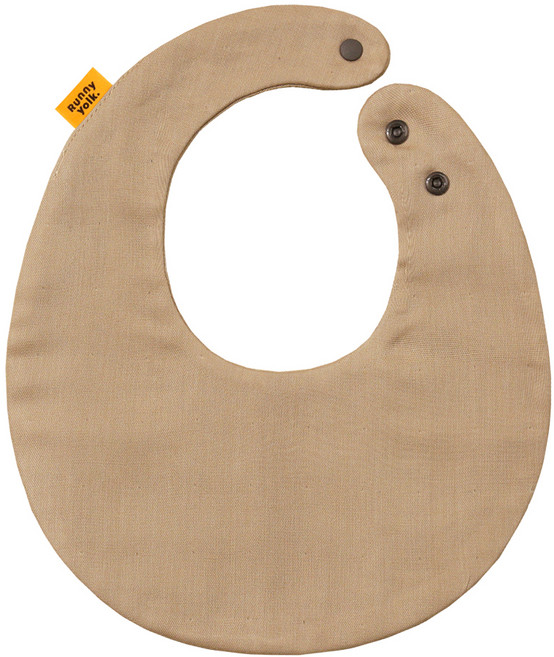 Runny yolk. 朗尼幼克 純棉口水巾 20.5 x 24.5cm, 粉墨登場 奶咖色, 1條