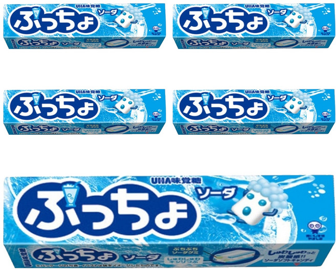 UHA 味覺糖 普超條糖 汽水味, 50g, 5條