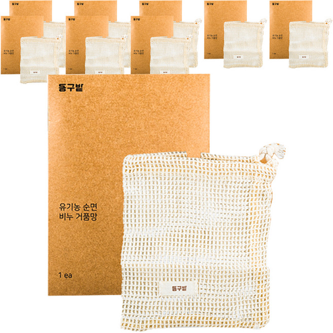 동구밭 순면 비누거품망, 혼합색상, 9개