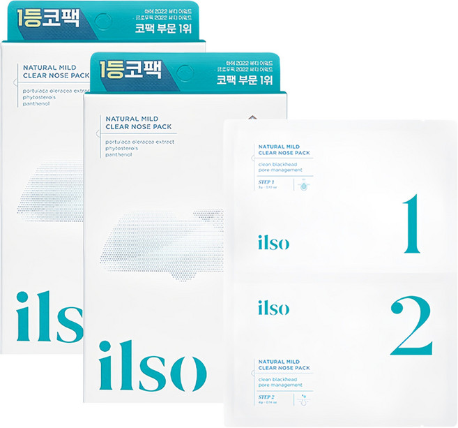일소 네추럴 마일드 클리어 노우즈팩 바이오셀룰로오즈, 5개입, 2개
