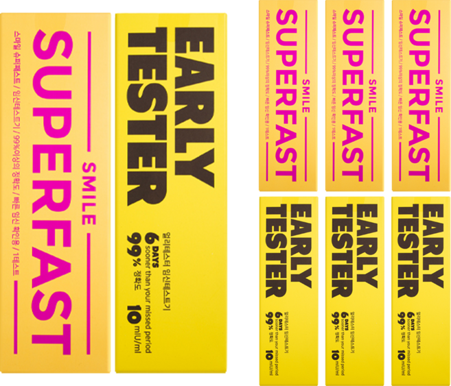 스마일랩 슈퍼패스트 + 얼리테스터 임신테스트기 2종세트, 4세트