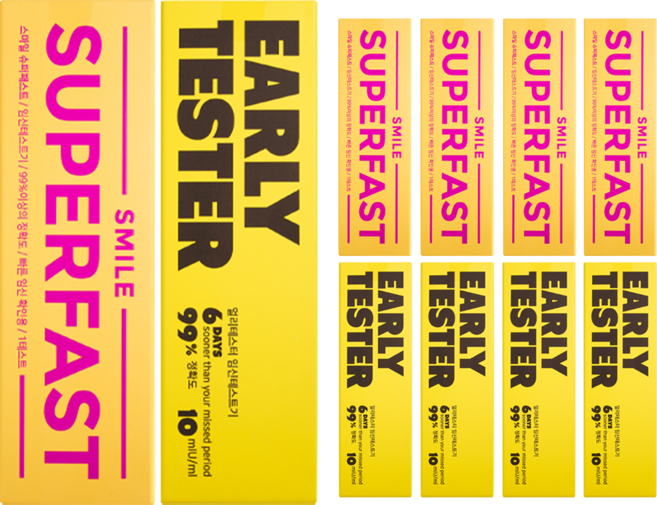 스마일랩 슈퍼패스트 + 얼리테스터 임신테스트기 2종세트, 5세트