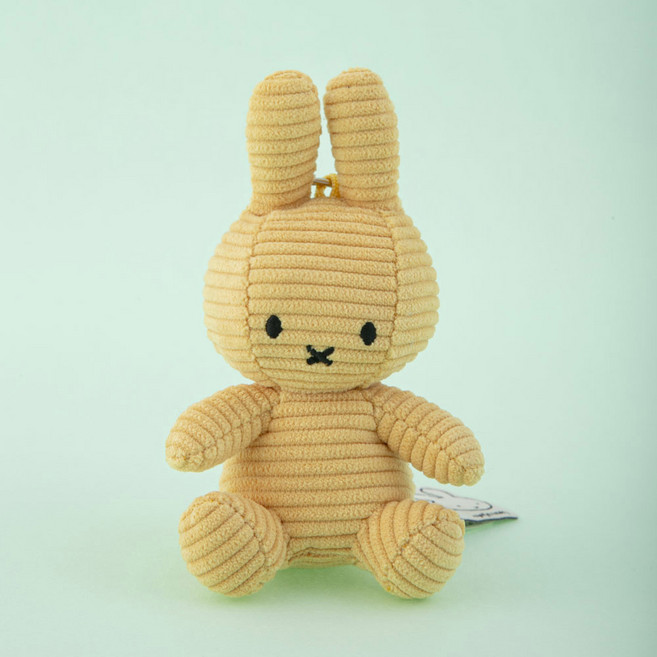 본톤토이즈 미피 코듀로이 키링, 옐로우, 1개, 10cm