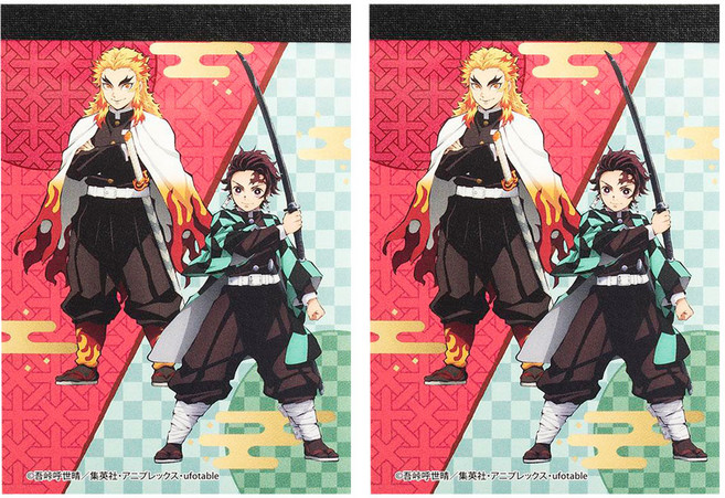 sun-star 迷你便條紙 日本進口 6款, 鬼滅之刃 多色, 30張, 2盒