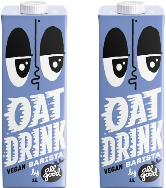 allgood 오트 드링크 바리스타, 1L, 2개