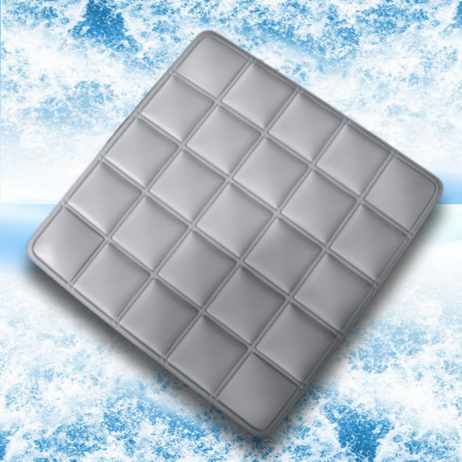 여름 아이스 쿨방석 냉장고 의자 젤 방석 쿨링 매트, 그레이