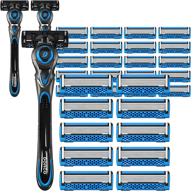 도루코 페이스7 2 프레쉬 면도기 세트, 면도기 + 면도날 11p, 3개