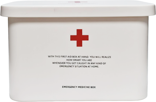 SHIMOYAMA 手提式雙層保健/急救藥箱 不含急救用品, 1個