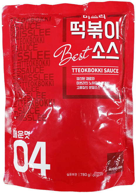 미쓰리 핫 떡볶이소스 04 매운맛, 780g, 1개