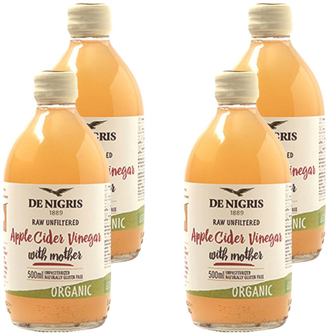 데니그리스 유기농 사과식초, 500ml, 4개