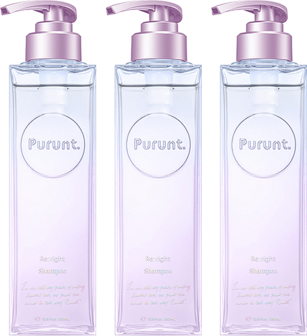 Purunt. 煥漾精華洗髮精 重現光澤 紫, 3個, 380ml