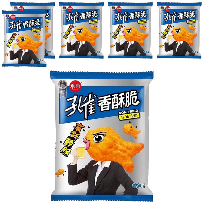 孔雀 香酥脆 香魚 非油炸, 104g, 6包