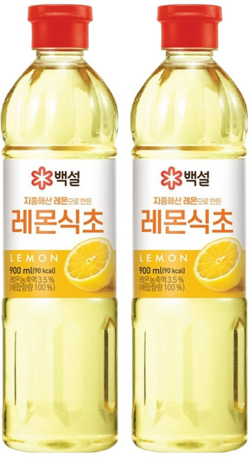 백설 지중해산 레몬식초, 900ml, 2개
