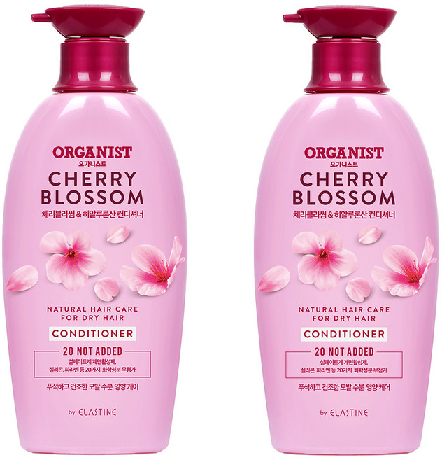 오가니스트 체리블라썸 수분 영양 컨디셔너, 2개, 500ml